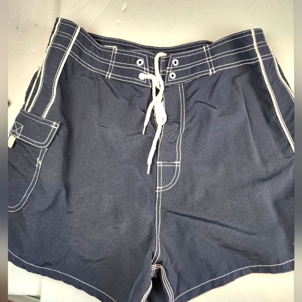 Original Lifeguard Trunk Black Swim Trunks‎ Pockets Women's Size 13